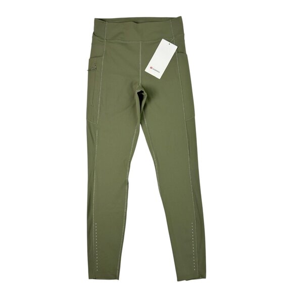 Lululemon Fast and Free HR Tight 25” Light Green Women’s 8 NWT Running Leggings - Picture 9 of 15